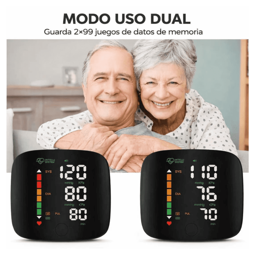 Tensiómetro Digital de Muñeca Recargable con Voz